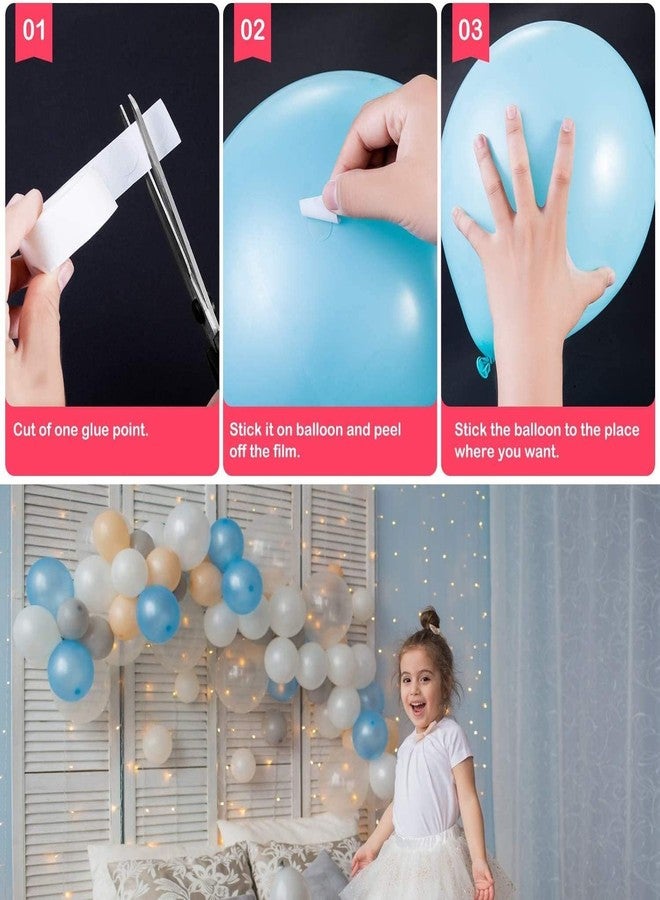 Hemito Balloon Decorating Strip Kit for Garland, 1 Rolls Balloon Tape Strips with 1 Rolls Balloon Glue Point Dots Stickers for Party Wedding Birthday Decorations - Image 5